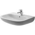 Duravit Washbasin 25" D-Code, w/Overflow, w/FaucetDeck, 1 Hole, Wh 23106500002